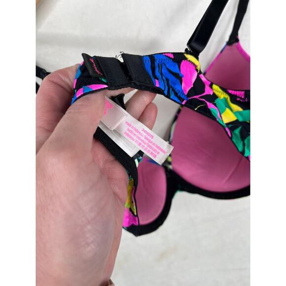 Victoria's Secret PINK Wear Everywhere LOGO Push Up bra size 34D - Picture 4 of 4